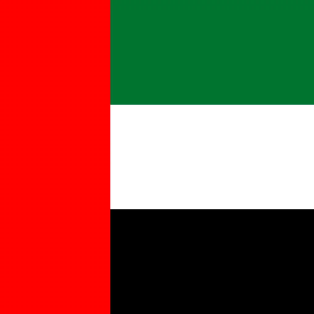 Dubai, Abu Dhabi & UAE flag
